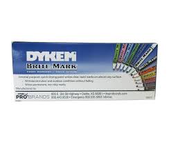 Contact our montgomeryville department about the following brands. Dykem 84001 Blue Brite Mark Medium Permanent Marker