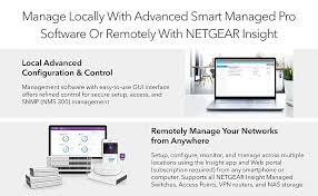 Netgear 28 Port Gigabit Ethernet Smart Managed Pro Poe Switch Gs728tp With 24 X Poe 190w 4 X 1g Sfp Desktop Rackmount And Prosafe Lifetime Protection Amazon Ca Computers Tablets