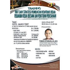 Maybe you would like to learn more about one of these? Kiat Dan Teknik Pembuatan Kontrak Kerja Perjanjian Kerja Bersama Dan Peraturan Perusahaan Justitia Training Center