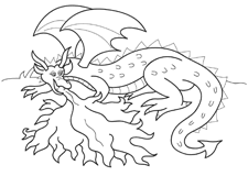 Fire breathing dragon coloring pages. Dragon Coloring Pages Kids Games Central
