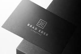 Logo Mockup Black Business Card In 2020 Black Business Card Logo Mockup Branding Mockups