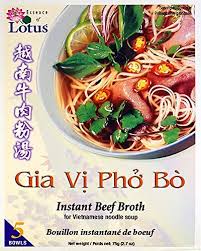 Traditionally, pho is made with strips of beef, and the broth is flavored with fish sauce. Amazon Com Essence Of Lotus Instant Pho Broth For Vietnamese Noodle Soup Beef Pho Mix 6 Pack Grocery Gourmet Food