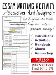 Essay Writing Scavenger Hunt Learn How To Write A 5 Paragraph Essay Essay Writing Writing Lessons Writing Classes