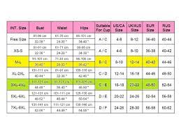Size Charts For Lingerie Corsets Stockings Tights