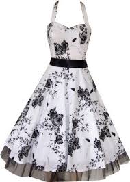Pretty Kitty Fashion White Black Floral Evening Party Prom Dress Uk Ireland Buy New Prom Party Dresses Black And White Party Dresses Floral Dress Black