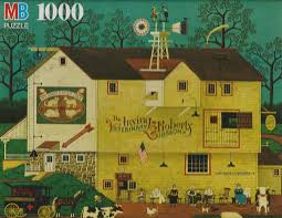 Charles Wysocki's Americana 1000 Piece Puzzle (Dr. Irving Roberts  Veterinary Surgeon) by Milton Bradley