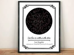 night sky map custom star map constellation chart star map