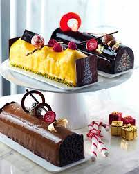 Christmas Log Cakes From 1 Caramel Singapore Dessert For Dinner Log Cake Christmas Log Cake