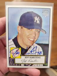 Autograph 2007 Topps '52 Rookie SIGNED Jeff Karstens NEW YORK YANKEES #37  Auto