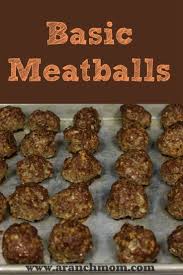 Simple Beef Meatballs In The Oven Recipe Basic Meatballs Basic Meatball Recipe Meatballs Easy