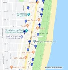 It is the largest conventional shopping mall in florida, having a gross leasable area of 2,700,000 square feet (250,000 m2), and is the third largest shopping center in the united states. Art Deco Walking Tour Google My Maps