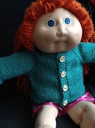 Hooded Sweater for a Cabbage Patch Doll by Janice Helge