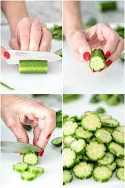 How you cut produce makes a difference in how your food looks and tastes. How To Make Cucumber Flowers The Cafe Sucre Farine