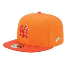 New York Yankees New Era Mlb 59fifty Tint Basic Cap Mens Orange Popsicle Yankees Fitted Hat Yankee Fitted Snapback Hats