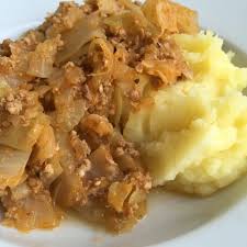 Kohl Hackfleisch Pfanne Kinder Kommt Essen Hackfleisch Weisskohl Hackfleisch Lebensmittel Essen