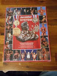 Original Joe Weider Bodybuilding System Muscle Book With 9