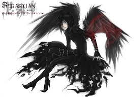 Anime Black Butler Sebastian Demon Form Pin On Black Butler