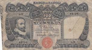 In meno di tre anni, il patrimonio ossia il tesoro del banco raddoppiò, passando dai 9 milioni registrati nel settembre del '60, prima che garibaldi arrivasse a napoli, ai 18 milioni del giugno 1863. Banknote Italy 100 Lire Banco Di Napoli 1908