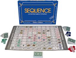 Vintage sequence card game strategy board game jax 1995 complete. Amazon Com Sequence Exciting Game Of Strategy Deluxe Edition Home Kitchen