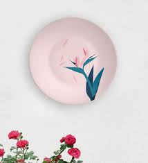 Maybe you would like to learn more about one of these? Buy Pink Ceramic Leaf Decorative Wall Plate By Quirk India Online Wall Plates Wall Art Home Decor Pepperfry Product