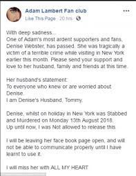 Husband Pays Tribute To 61 Year Old British Woman Stabbed To Death By Stranger 66 In New York Express Digest