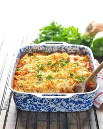 Dump And Bake Chicken Parmesan Casserole The Seasoned Mom