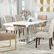 stainless steel dining table