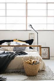 40 Ideas To Make A Small Bedroom Feel Huge Overbed Table Bed Table Mattress On Floor