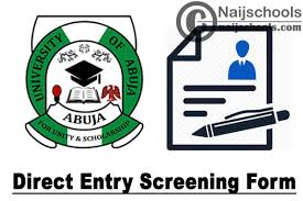 Candidates with one of the following qualiﬁcations may be considered for admission by direct entry: University Of Abuja Uniabuja Direct Entry De Screening Form For 2020 2021 Academic Session Apply Now Naijschools