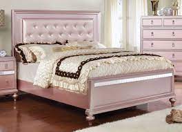 Wood is in a dark cherry finish with gold trimmings. Rose Gold Bedroom Sets Novocom Top