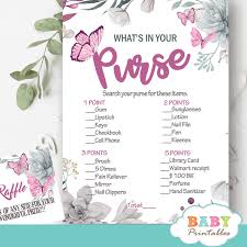 Printable tags printables round border baby boy scrapbook scrapbook frames baby stickers round stickers cute imprimibles baby shower baby shower invitaciones christmas greeting cards christmas greetings happy. Baby Girl Pink Butterfly Printable Baby Shower Bingo Cards Party Games Activities Patterer Home Garden