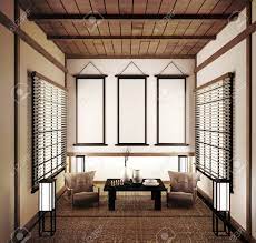 Japanese, house, japan, tatami, traditional, room, interior, minka, wooden, designed, traditional japanese, tea ceremony, edo period, tatami mats, drawing room, japanese house, tea garden, tokonoma alcove, tea hut, sukiya style. Interior Design Modern Living Room Japanese Style 3d Rendering Stock Photo Picture And Royalty Free Image Image 122942918