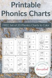 free phonics charts to print color homeschool giveaways