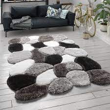 Beim flor teppich test schaffte es der sieger bei fast allen faktoren abräumen. Hochflor Teppich Fur Wohnzimmer Shaggy Cut Out Design 3 D Muster Langflor Grau Kaufen Bei Diva Teppich Center