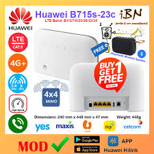 Service requirements before placing an order, make sure that your device is network locked. Huawei B715 B715s 23c 4g Router Lte Cat 9 Modded Aio To Bypass Speedcap And Fup 4g Volte 4x4 Mimo Modem Modded Shopee Malaysia