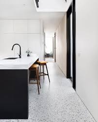 Instagram Roundup Black White Kitchen Flooring Concrete Kitchen Floor Polished Concrete Kitchen