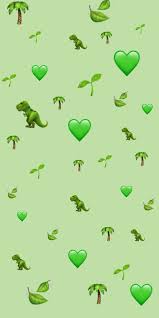 These decorations can suit all sorts of happy and soft aesthetic. Aesthetic Wallpaper With Green Emoji Green Emoji Aesthetic Iphone Wallpaper Emoji Wallpaper
