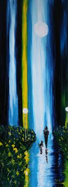Night Walk Original Oil Painting Https Www Galinazimmatore Com Original Oil Painting Art Colorful Art