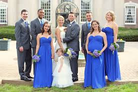 Whitney Dave In 2020 Blue Bridesmaids Blue Wedding Dresses Horizon Blue Weddings