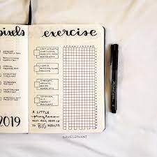 35 Motivating Fitness Wellness Bullet Journal Layouts Elizabethjournals Bullet Journal Workout Bullet Journal Bullet Journal Layout