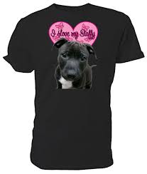 Staffordshire Bull Terrier I Love My Staffy T Shirt Choice Of Size Colours Men Summer Style Mens High Quality Tees Humorous T Shirts T Shirts
