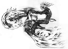 Ghost Rider Ghost Rider Marvel Ghost Rider Pictures Bike Sketch