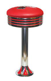 A 1 thick pulled seat provides comfort for diners. 1700 782cbb Vitro Seating Barstool Jes