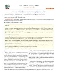 pdf prospects of micap notation in dental charting a