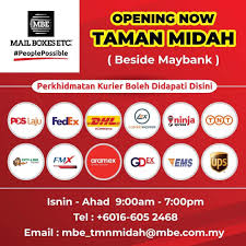 Maybank kemaman (taman cukai utama). Mbe Cheras Taman Midah Dear Customer Mbe Taman Midah Is Opening Now Our Service Include 1 Fedex International 2 Tnt International 3 Aramex International 4 Ups International 5 Poslaju Domestic 6
