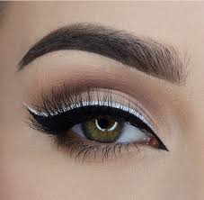 Black And White Winged Eyeliner White Winged Liner Double Eyeliner Makeup Eyeliner Eye Makeup Skin Makeup