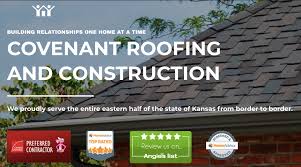Free estimates · residential & commercial · affordable rates Home Covenant Roofing And Construction Proudly Serving Eastern Kansas