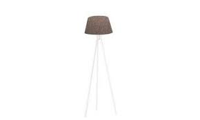 Kumas Baslikli 3 Ayakli Tripod Konik Lambader Kahve Modern Tasarim Dekorasyon