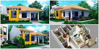 Search our database of thousands of plans. Myhouseplanshop Modern Bungalow House Plan With 3d Floor Plans And Firewall