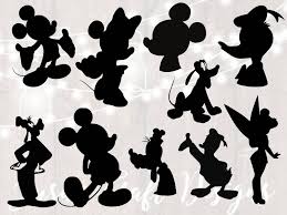 Download Disney Mickey Mouse Silhouette Svg Bundle Mickey And Friends Etsy